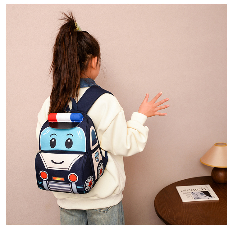 Unisexo Grande Nylon Dibujos Animados Lindo Cuadrado Cremallera Mochila Con Cremallera display picture 21