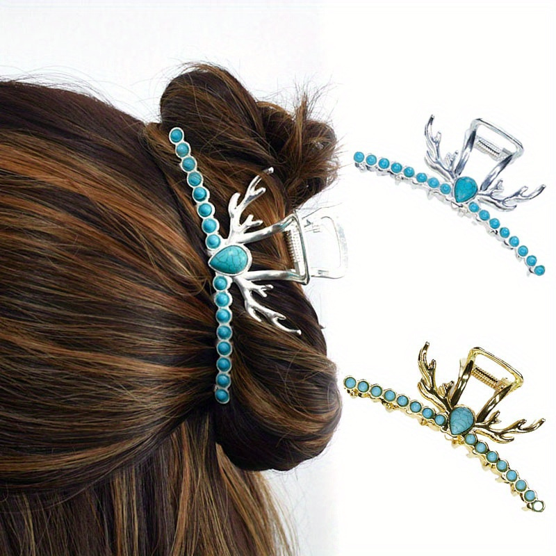 Metal Hairpin Headwear Claw Clip Big Claw Shark Clip Back of Head Hairpin Elk Claw Clip (5635)