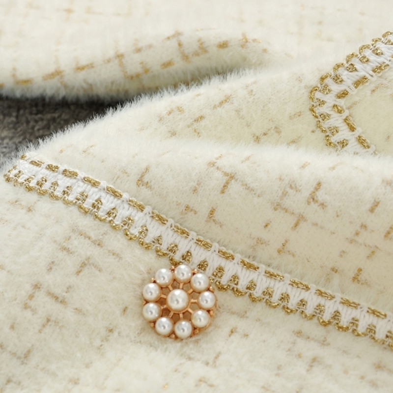 (2개) [머리 없음] 가을과 겨울 새로운 작은 스타일 여성 모조 밍크 모피 코트 외국 스타일 겨울 카디건 탑 여성 의류