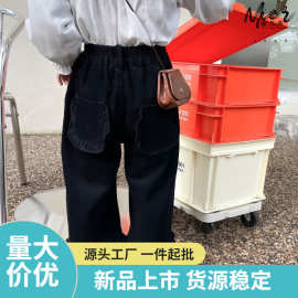 女童裤子秋冬新款儿童韩版加厚灯芯绒裤女宝宝洋气宽松阔腿裤Z008