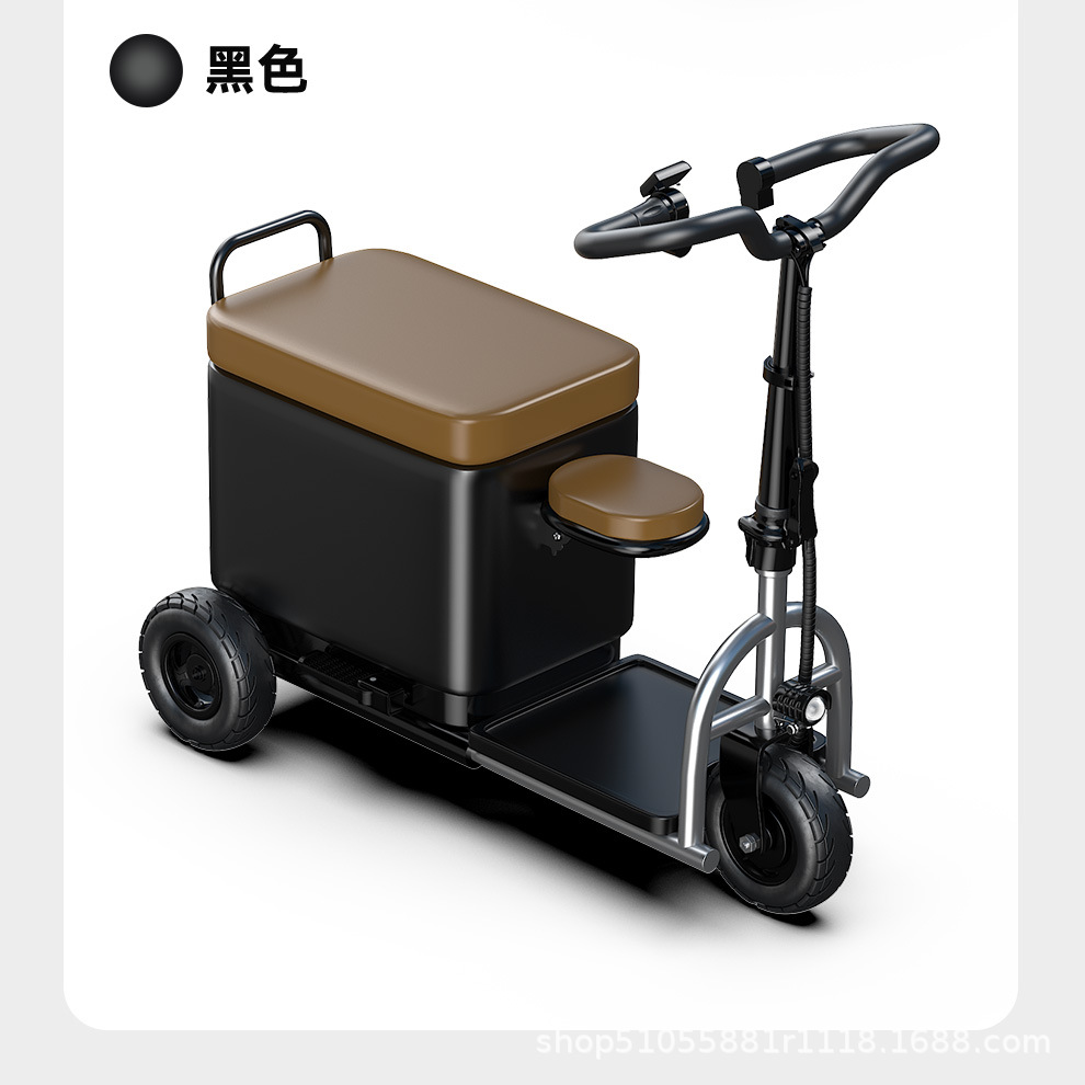 Small Electric Vehicles for the Elderly, Electric Luggage Trolleys for Picking up Children, Foldable Lithium Electric Vehicles