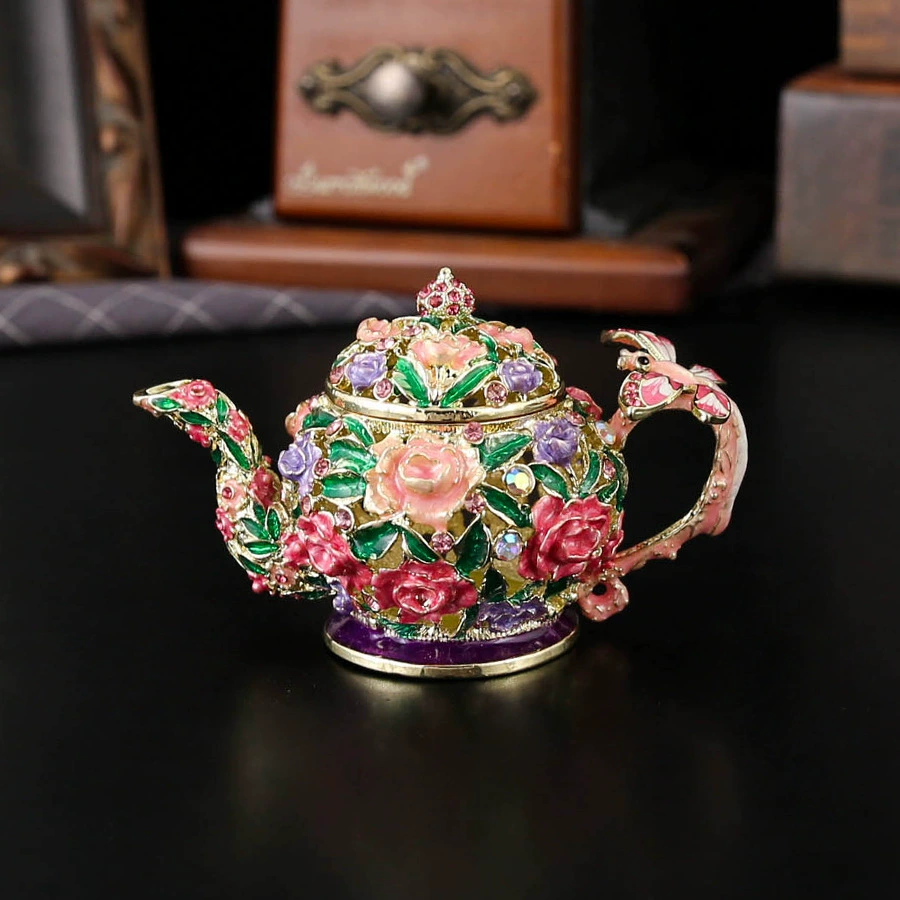 Teapot, storage system, metal enamel, storage box