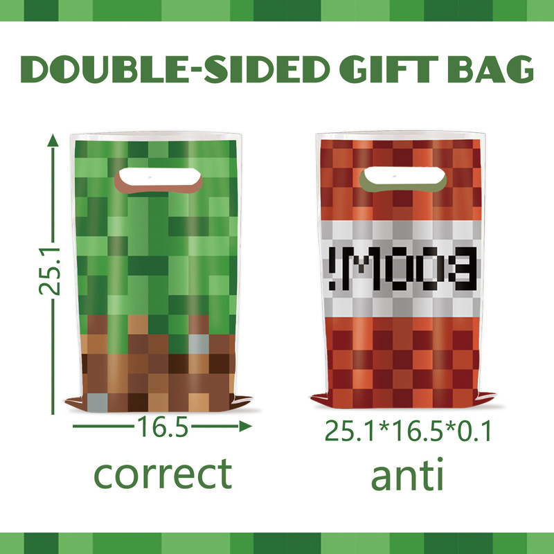Minecraft 誕生日パーティーの装飾テーマ食器仮想世界紙皿紙コップティッシュテーブルクロスパーティー食器|undefined