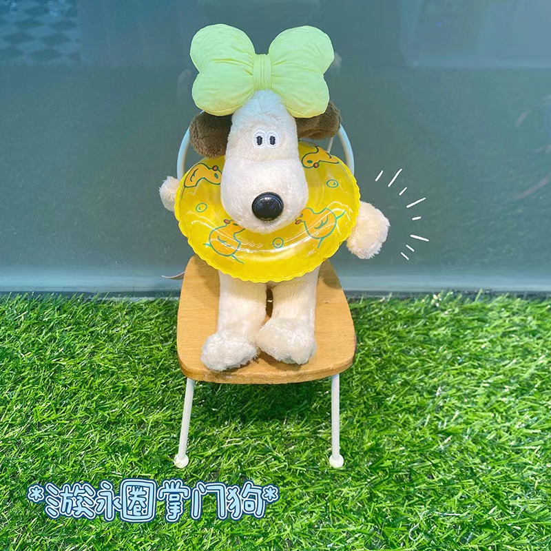 Желтый плавательный круг, подвеска с бантиком