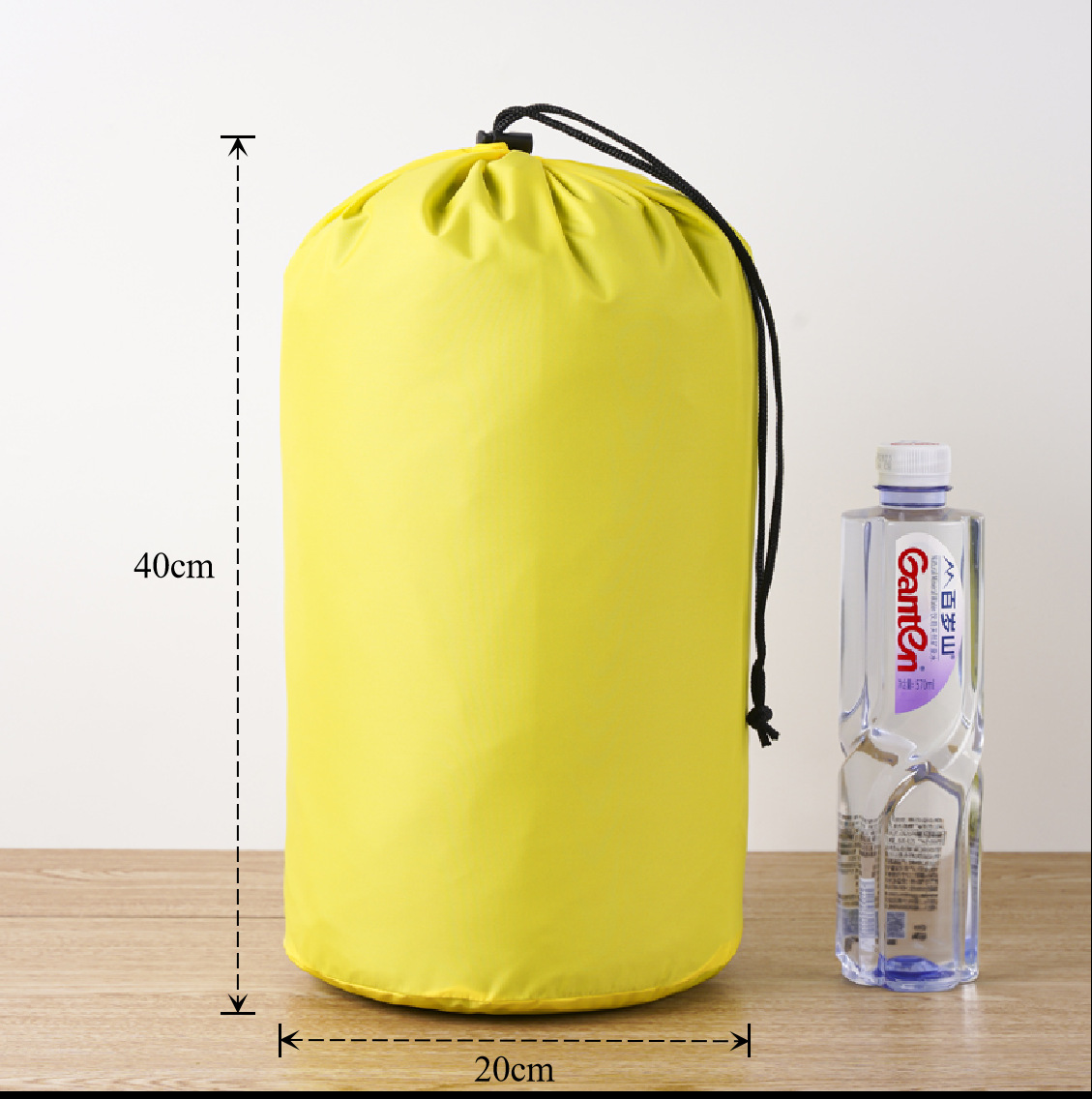 Bolsa de cuerda de nylon impermeable cilíndrica de plumón para ropa doméstica de poliéster bolsa de almacenamiento bolsa de embalaje bolsillo de paquete de contracción image 37