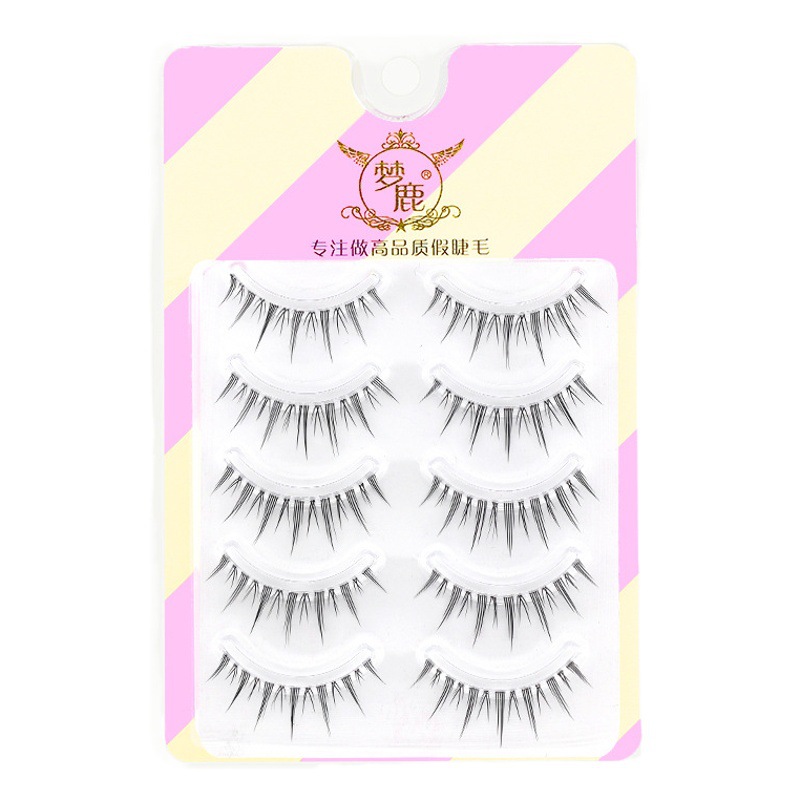 Menglu R-15 pestañas postizas hembra pequeño diablo tallo transparente simulación sobrenatural injerto súper suave pegatinas de una pieza