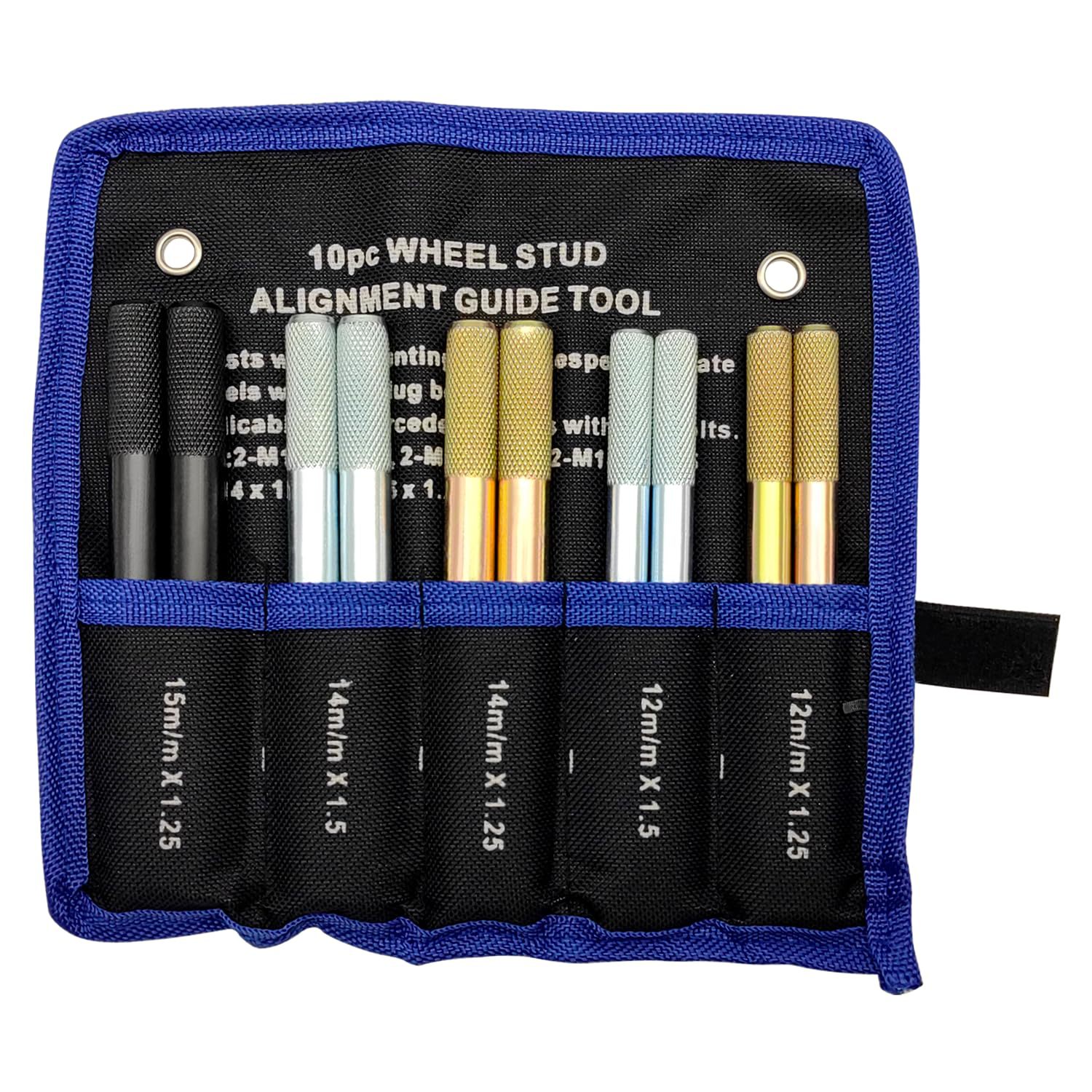 Piezas de 10 piezas de varilla de posicionamiento de instalación fija de cubo de neumático adecuado Mercedes-Benz BMW Audi Volkswagen herramienta de fijación de cubo de rueda