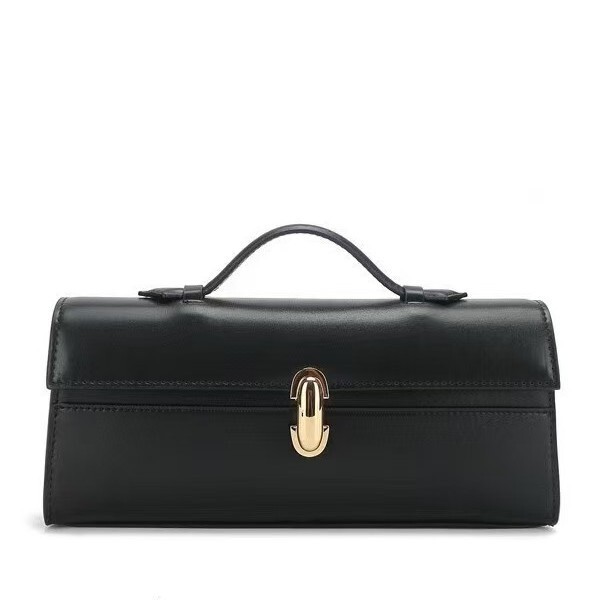 New Hot-Selling Light Luxury Long Clutch Bag, Fashionable and Simple Niche Design, High-Looking Women's Bag, Portable Pu Handbag