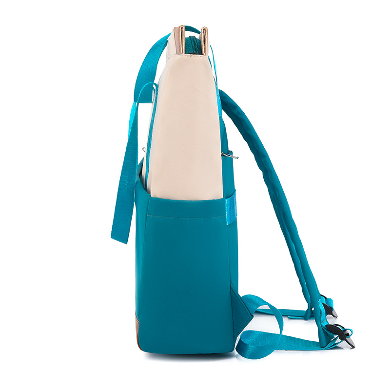 Comercio exterior 2023 nuevas damas casuales mochila de tela Oxford moda contraste color computadora de gran capacidad mochila portátil marea