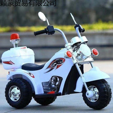 儿童电动车摩托车可坐充电三轮车儿童电动摩托车可充电宝宝警车厂