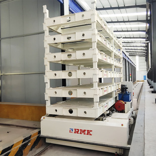 Ruimaike 20-Ton Intelligent Material Handling Rgv Automatic Running Track Flat Car
