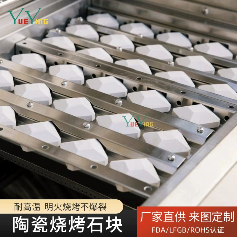 Мини-Барбекю Камень для выпечки Кулинария пресс камень Европейская и американская газовая плита гриль камень высокотемпературный устойчивый устройство для укрощения пламени