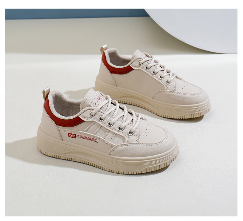 White Platform Sneakers For Women Casual Height Increasing Shoes_voghion.com