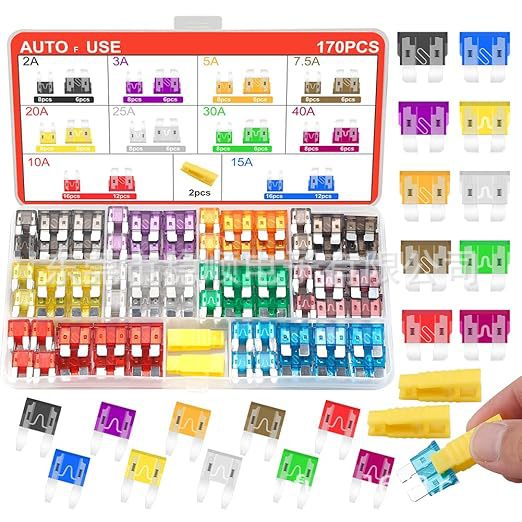 标准 迷你 Micro2型汽车插片保险丝套装 汽车备用保险丝组合套件