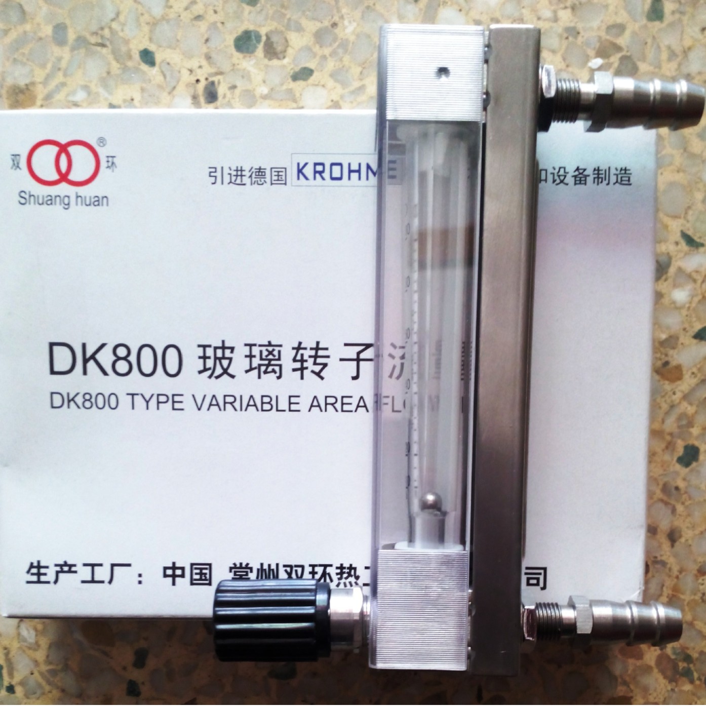 常州双环DK800-6F玻璃转子流量计,不锈钢防腐型玻璃管浮子流量计