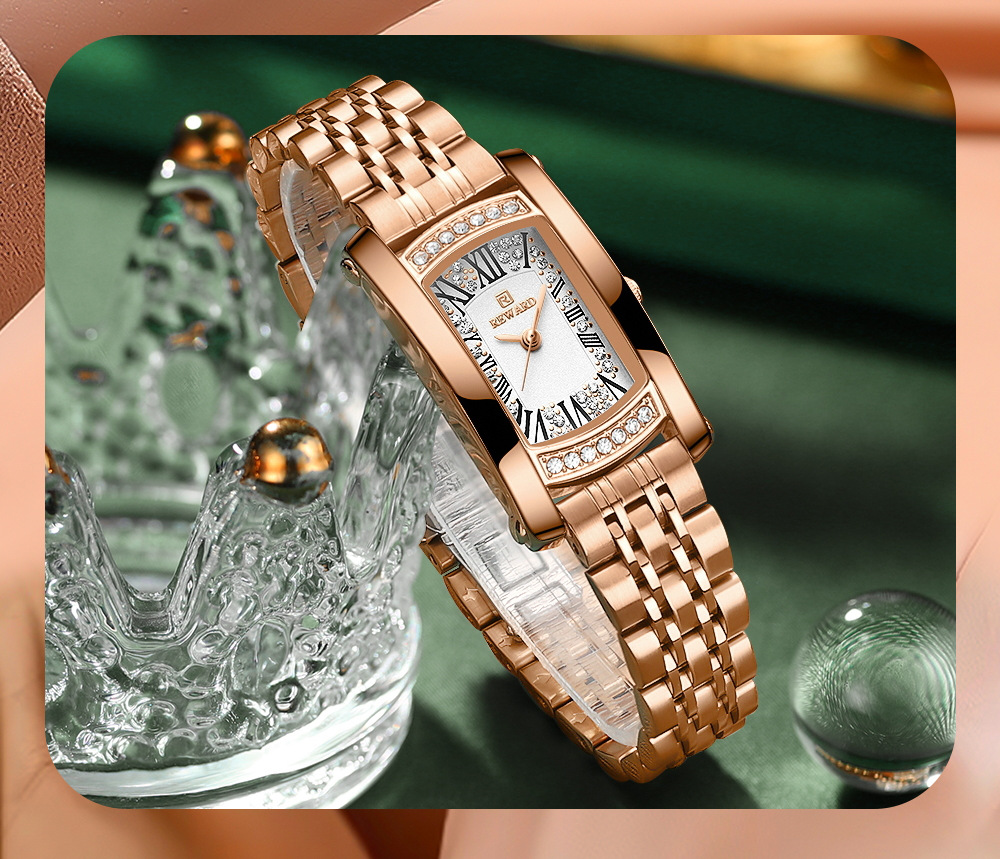 Dames horloge quartz vierkant luxe elegant waterdicht_voghion.com