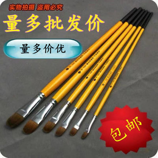 Wholesale Van Gogh 826 wolf hair 6 Pack suit Van Gogh gouache oil brush acrylic children beginner watercolor row pen