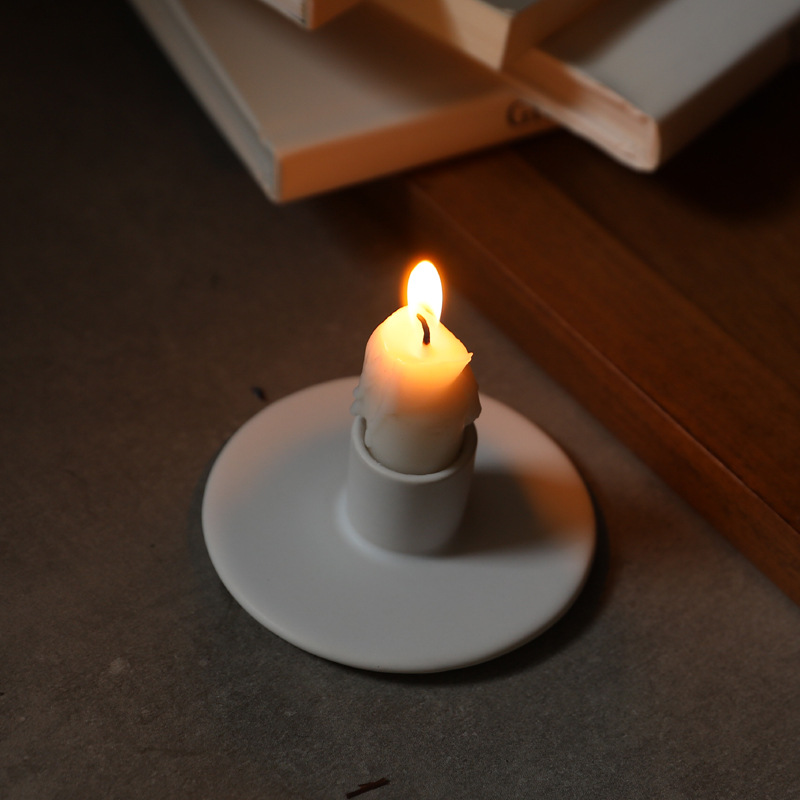 Adornos de cerámica en blanco y negro Adornos Adornos Adornos Velas Hogar Mesa romántica Cena a la luz de las velas Accesorios