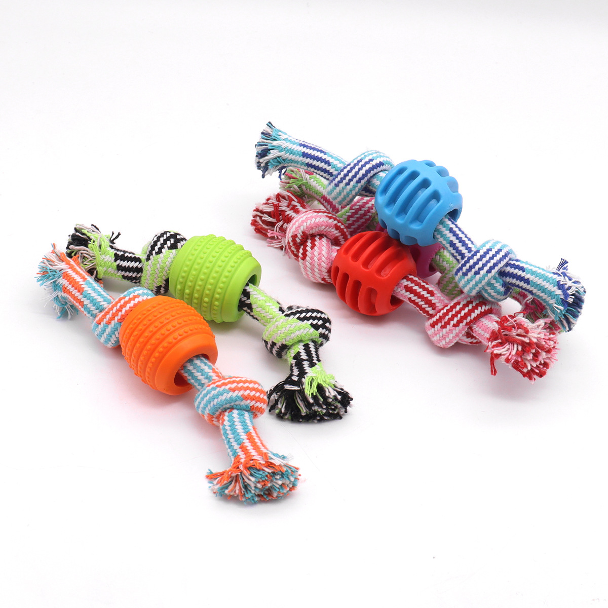 Cordón de algodón para mascotas, juguetes para perros, bolas resistentes a la mordida, juguetes para perros, juguetes para mascotas al por mayor.