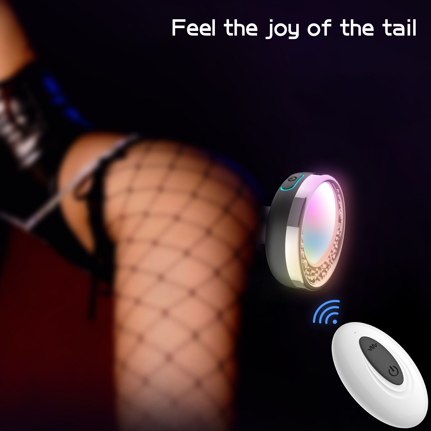 Luminous Wireless Remote Control Silicone Anal Plug, Rechargeable Adult Toy — detail image 13