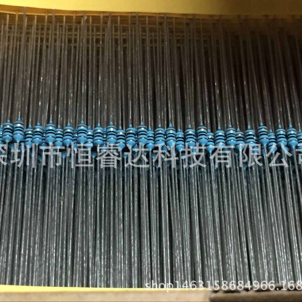 供应编带1%直插五色环金属膜电阻1/8W-3R3 0.125W-3.3ohm 3.3欧