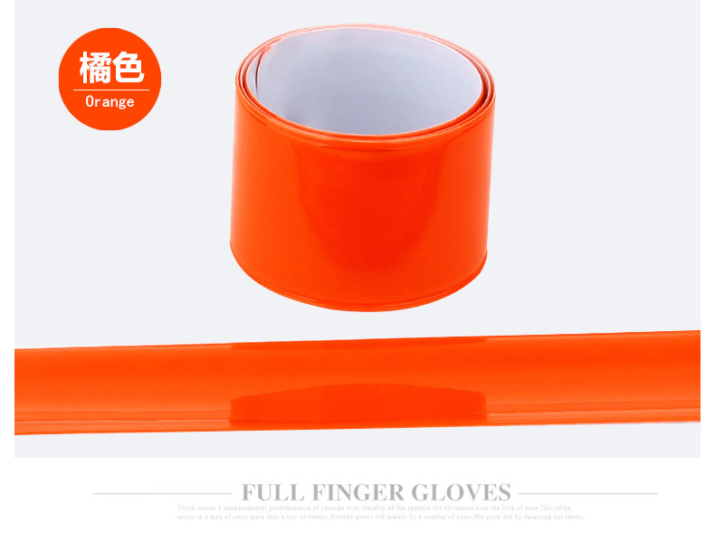 Selección estricta fábrica en stock correa reflectante correa de muñeca anillo de presión reflectante pulsera reflectante tira de advertencia deportiva 13,5g