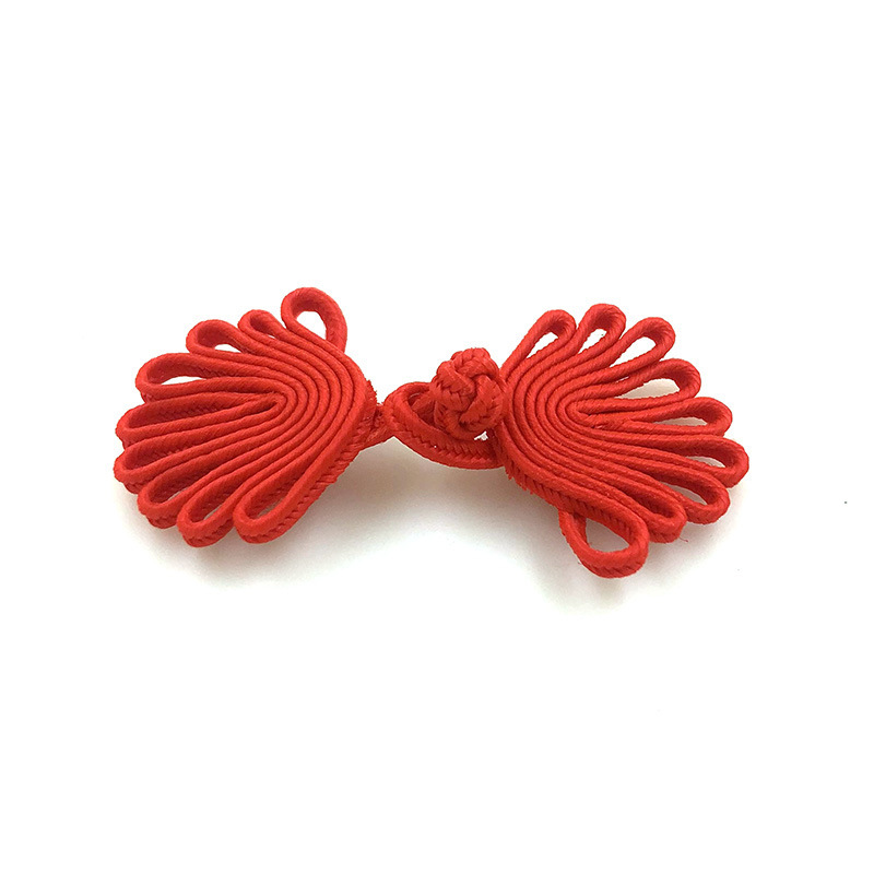 Hecho a mano de nueve cuentas hebilla de la placa de nueve cuentas sin cuentas cheongsam hebilla superior hecha a mano estilo étnico pegatinas de boda Tang traje botones decorativos