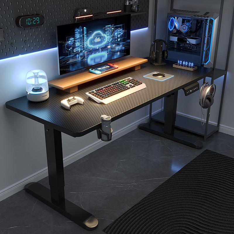 Lifting Computer Desk Single Motor Intelligent Standing E-sports Desk Electric Ergonomic Office Learning Desk