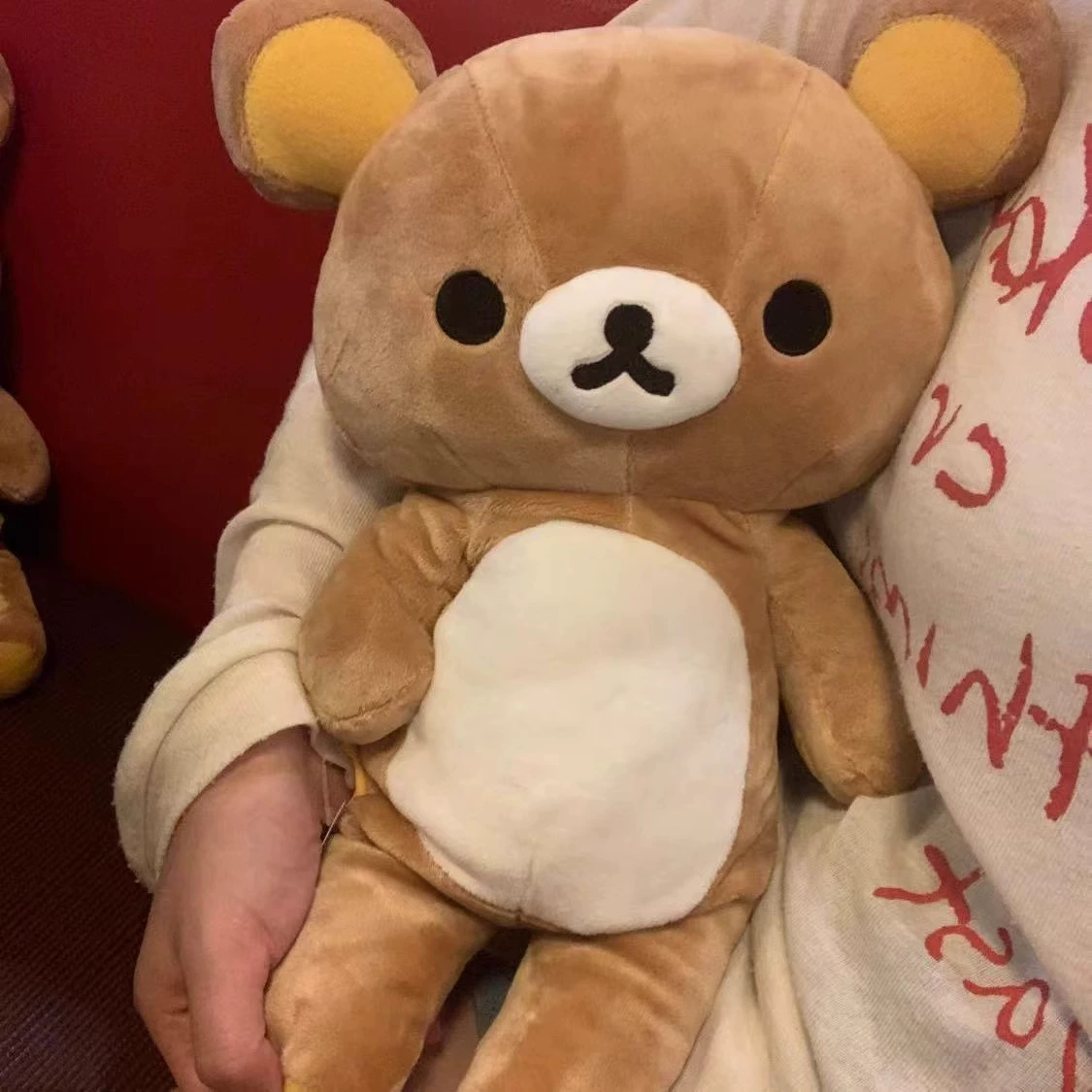 Спальная кукла Rilakkuma плюш, в пижаме или без, 35–75 см, подарок/с подсветкой
