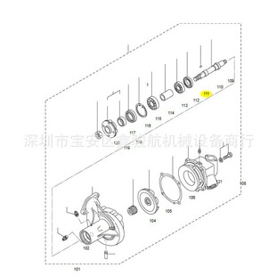 適用於S6B3發動機配件 水泵油封F3015-03222  AE2651 發動機配件