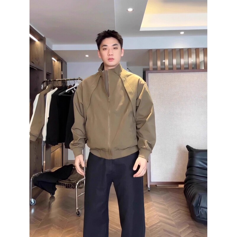 Outdoor Three-Proof Soft Shell Jacket Men's Spring and Autum Cleanfit American Splicing Handsome Pilot Jacket