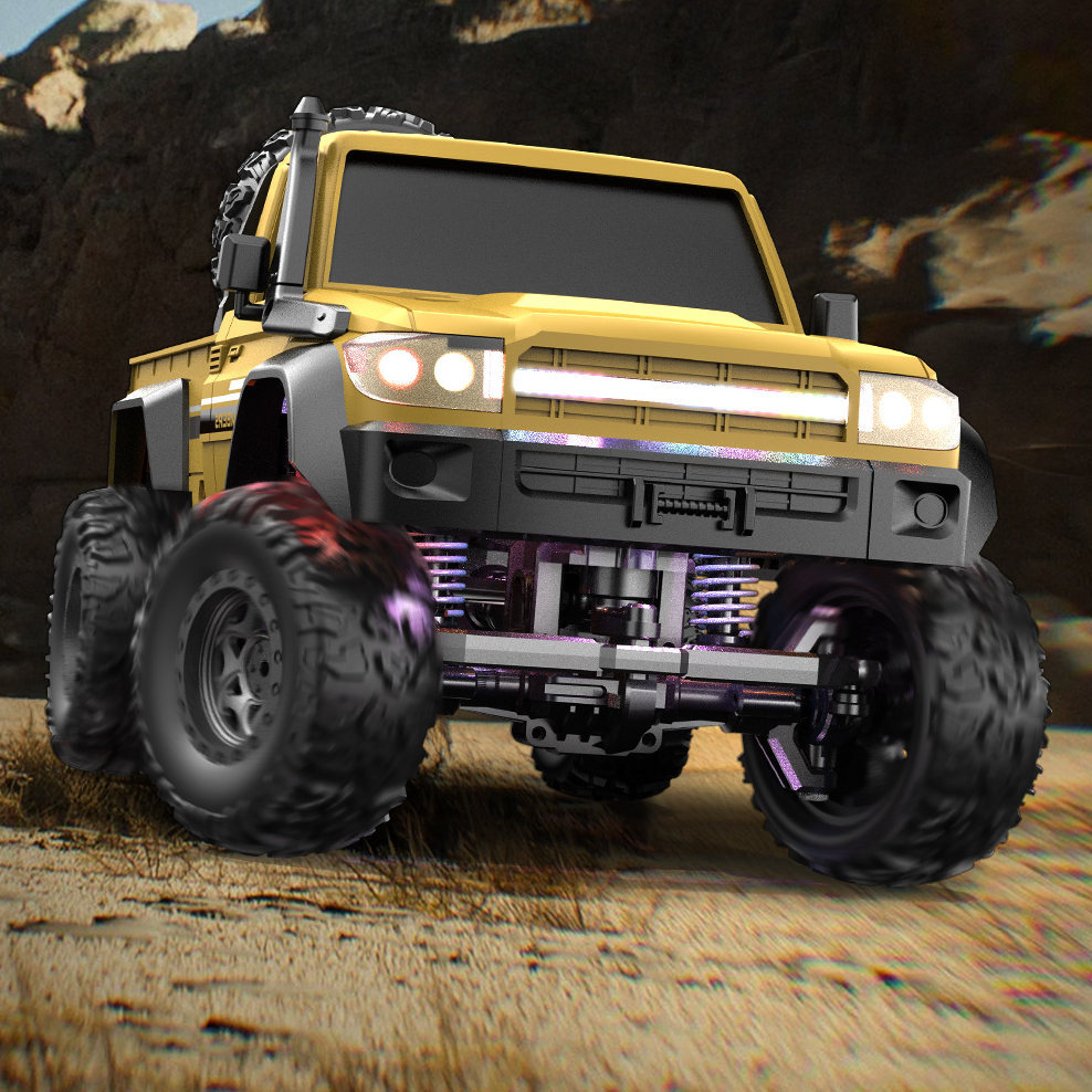 1:20 Remote Control Climbing Off-Road Vehicle Four-Wheel Drive Bigfoot Truck Children's Electric Toy RC Model Car High-Speed Drift Racing Car