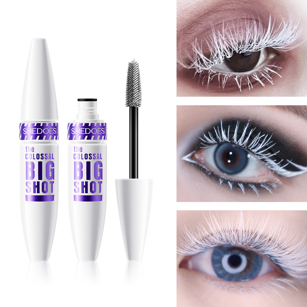 SHEDOES TEMU caliente transfronteriza que se encrespa que no florece base blanca impermeable rimel Primer