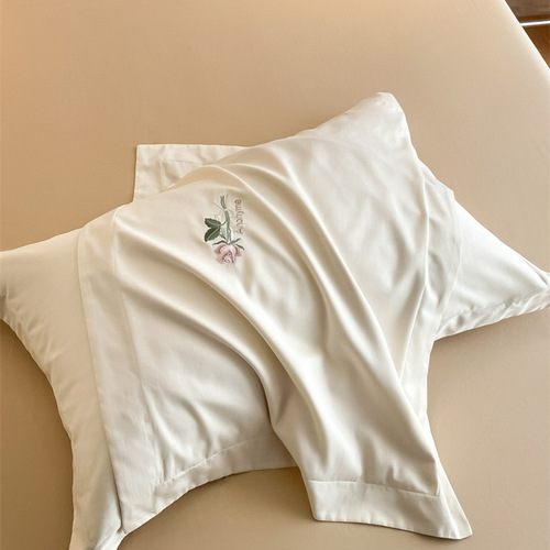 A-class 160-count luxury high-quality long-staple cotton four-piece set pure cotton sheet and duvet cover all-cotton bare sleep skin-friendly bedding set