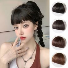 刘海假发女自然真发齐刘海假发片二次元漫画刘海眉上短空气刘海