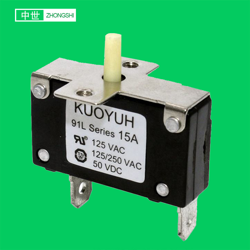 小型断路器带金属支架手动复位过载保护器迷你形电流过压保护开关