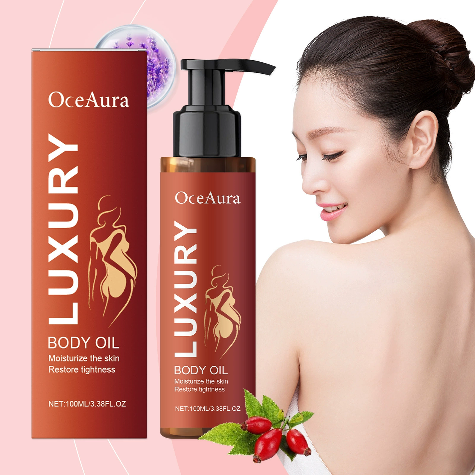 OCEAURA Уплотняющее кожу Масло для тела Уплотняющее и смягчающее кожу Увлажняющее и улучшенное Эластичное масло для ухода за телом