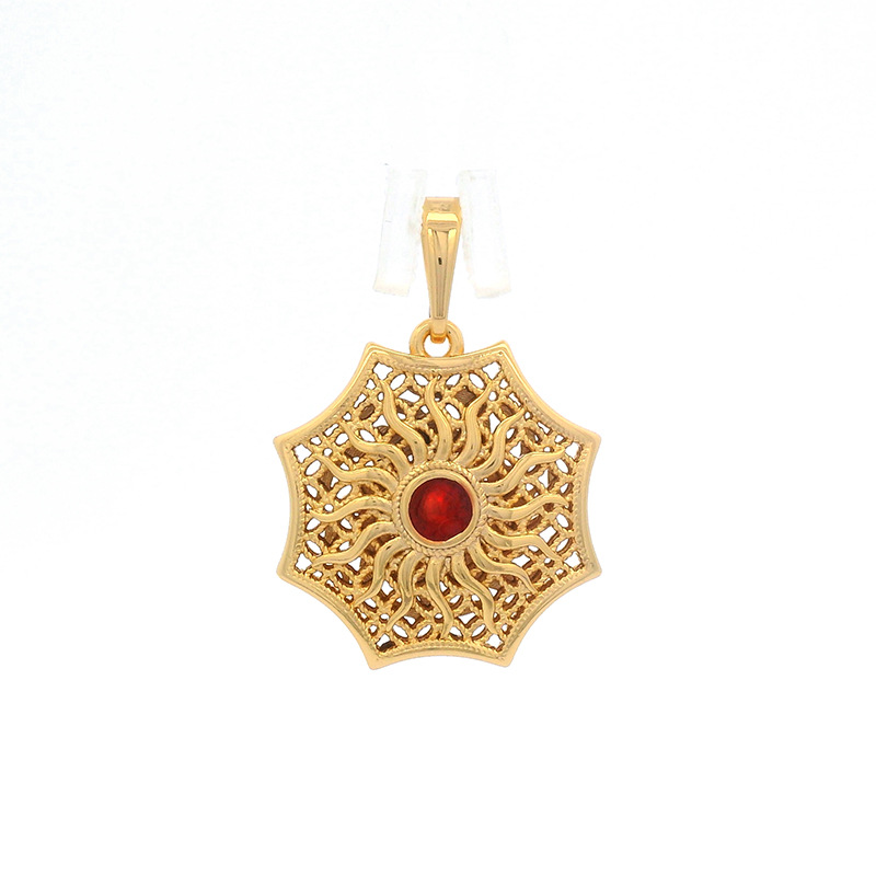 Xuping bronce dorado antiguo goteo de seda hueco palacio colgante de estilo de la mujer colgante de estilo nacional retro al por mayor