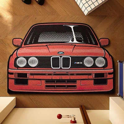 Entrance Wire Ring Stain-Resistant Floor: Avtomobil döşəmə paspasları - bmw-wire-loop-floor-mat-4060cm-silk-circle