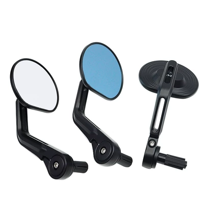 Cross-Border Motorcycle Rearview Mirror Modification Round Mirror Aluminum Handlebar Mirror Reversing Mirror Accessories Reflector Electric Vehicle Rearview Mirror