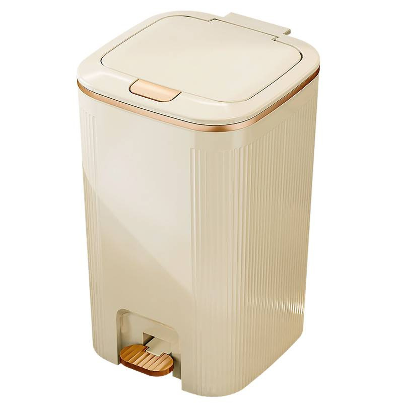 Basurero de lujo ligero nuevo tipo con cubierta de alto valor facial sala de estar cocina de gran capacidad inodoro