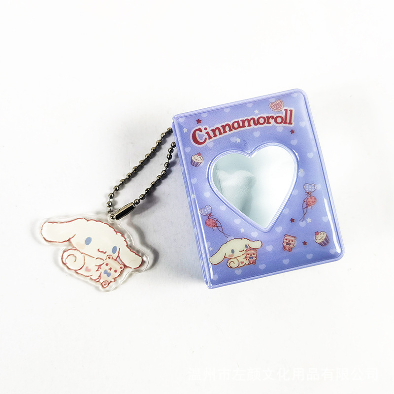 아크릴 펜던트가 달린 파란색 보라색 큰 귀 개