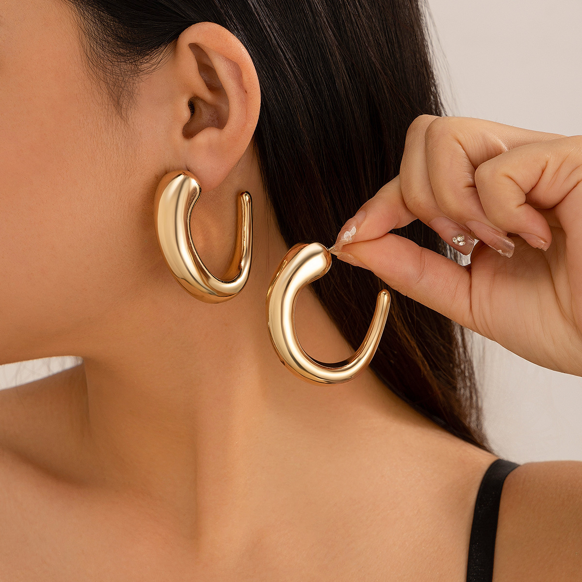 15g Weight Alloy Ear Needle Material Earrings Classification 1 Pair Quantity Holiday, Travel Occasion CCB, Alloy Material Geometric Pattern Women's Gender Plating Design Casual, Elegant, Lady Style 1 Pair Casual Elegant Lady Geometric Plating CCB Alloy Earrings 44