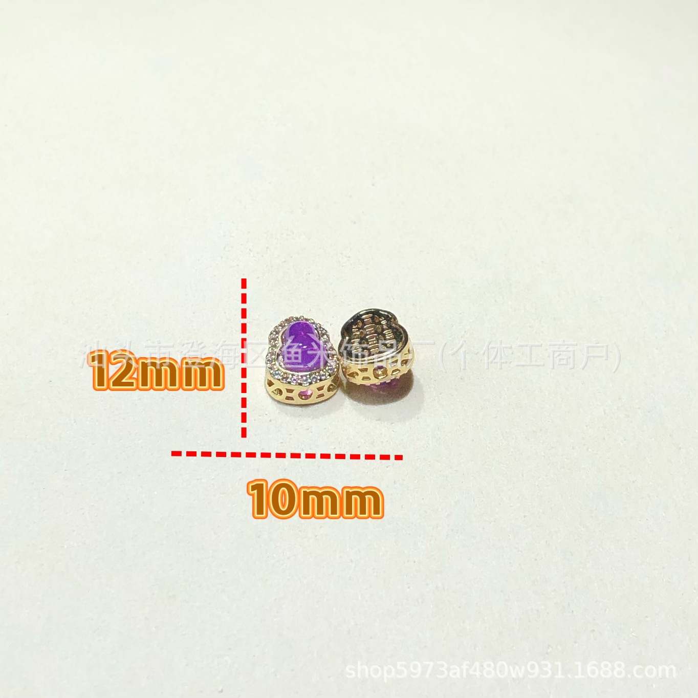 14K Gold-Filled High Color Retention Crystal DIY Jewelry Accessories Chinese Style Gourd Spacer Bead Bracelet Necklace Beaded Handmade Accessories