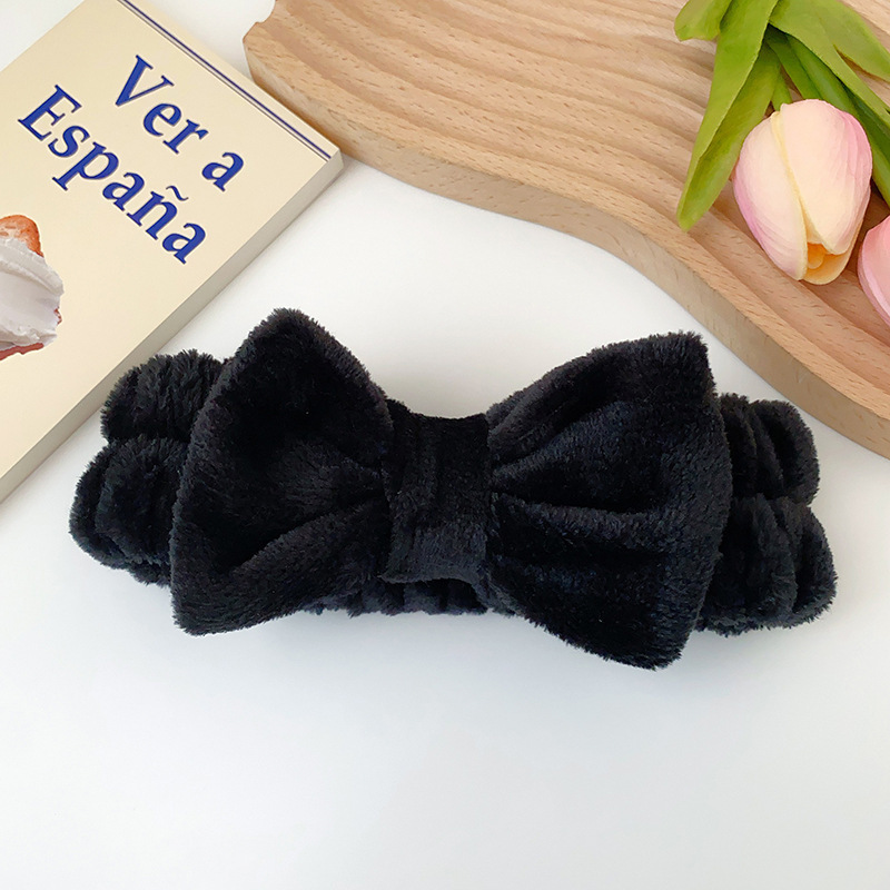 Fronteriza arco lavado facial correa de pelo correa de muñeca Europa y América color sólido aplicar máscara de pelo banda de belleza adornamientos para el pelo al por mayor