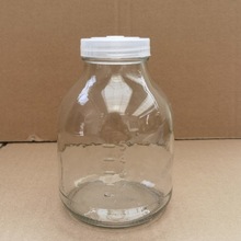 供应兰花培养瓶菌种瓶650ml实验菌种培养皿透气盖组培瓶幼苗培养