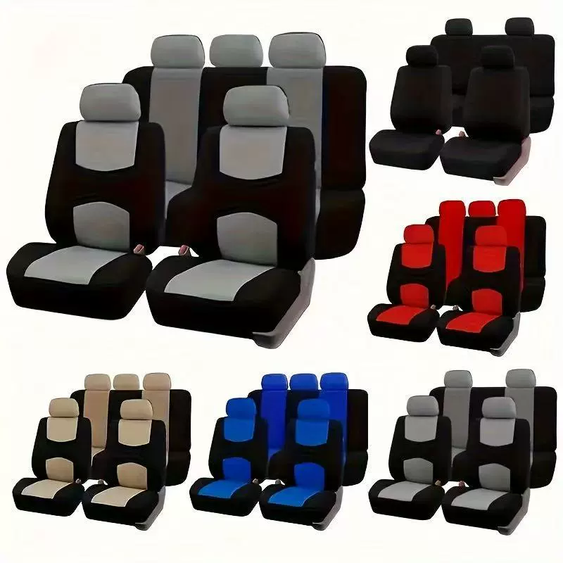 Универсальный комплект из 9 вязаных чехлов для автомобильных сидений для внешней торговли (Тему, Мексика, Европа, Америка)