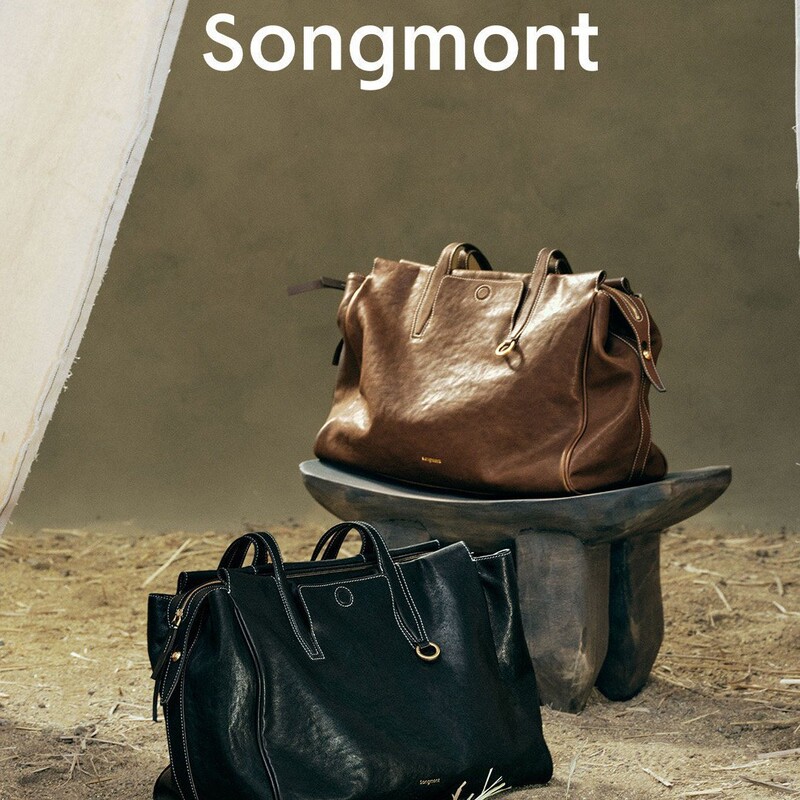 Yamashita Araki's Trail Series Commuter Boston Tote Bag in Vegetable-Tanned Leather Vintage Leather Bag