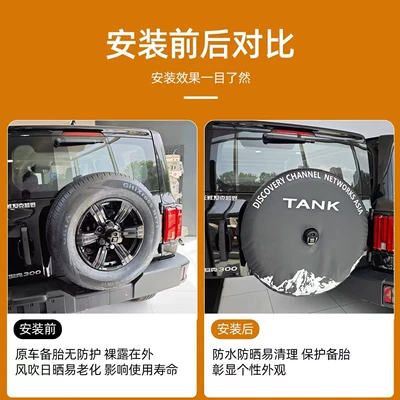 Suitable for 25 Models of Tank Spare wheel cover