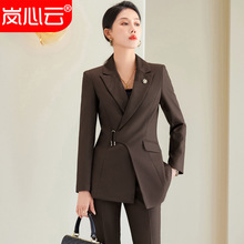 职业西装套装女时尚前台珠宝店工作服高级感售楼部经理通勤正装秋